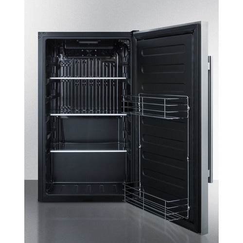 Summit 19 Inch Outdoor Refrigerator with Solid Door