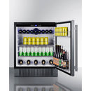 Summit 27 Inch Outdoor Refrigerator with Solid Door and Lock