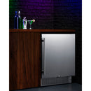 Summit 27 Inch Outdoor Refrigerator with Solid Door and Lock