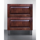 Summit 27 Inch Outdoor Refrigerator  with Panel Ready Drawers