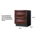 Summit 27 Inch Outdoor Refrigerator  with Panel Ready Drawers