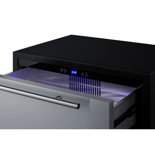 Summit 27 Inch Outdoor Refrigerator with Drawers