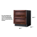 Summit 30 Inch Outdoor Refrigerator with Panel Ready Drawers