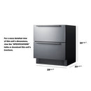 Summit 30 Inch Outdoor Refrigerator with Drawers