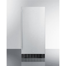 Summit 15 Inch Outdoor Refrigerator with Solid Door and Lock 