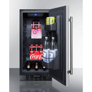 Summit 15 Inch Outdoor Refrigerator with Solid Door and Lock 