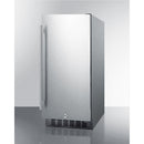 Summit 15 Inch Outdoor Refrigerator with Solid Door and Lock 