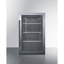 Summit 19 Inch Outdoor ADA Beverage Center with Glass Door and Lock