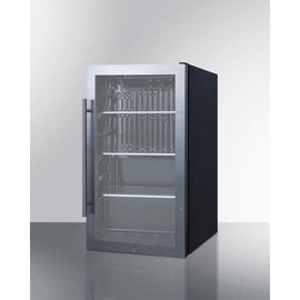 Summit 19 Inch Outdoor ADA Beverage Center with Glass Door and Lock