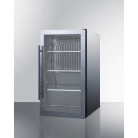 Summit 19 Inch Outdoor Beverage Center with Glass Door