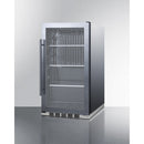 Summit 19 Inch Outdoor Beverage Center with Glass Door 