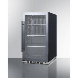 Summit 19 Inch Outdoor Beverage Center with Glass Door
