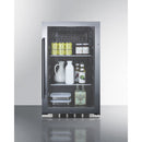 Summit 19 Inch Outdoor Beverage Center with Glass Door