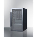 Summit 19 Inch Outdoor Beverage Center with Glass Door