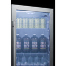 Summit 19 Inch Outdoor ADA Beverage Center with Glass Door and Lock