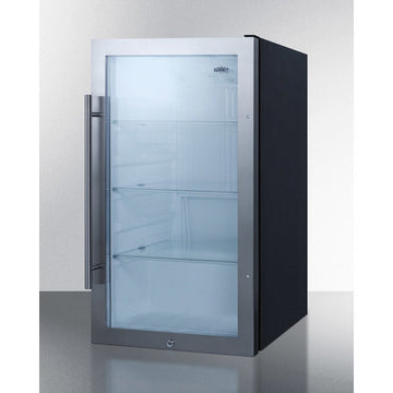 Summit 19 Inch Outdoor ADA Beverage Center with Glass Door and Lock
