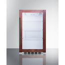 Summit 19 Inch Outdoor Beverage Cooler with Panel Ready Glass Door