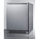Summit 24 Inch Outdoor Refrigerator with Solid Door and Lock