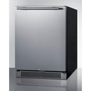 Summit 24 Inch Outdoor Refrigerator with Solid Door and Lock