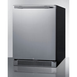 Summit 24 Inch Outdoor Refrigerator with Solid Door and Lock