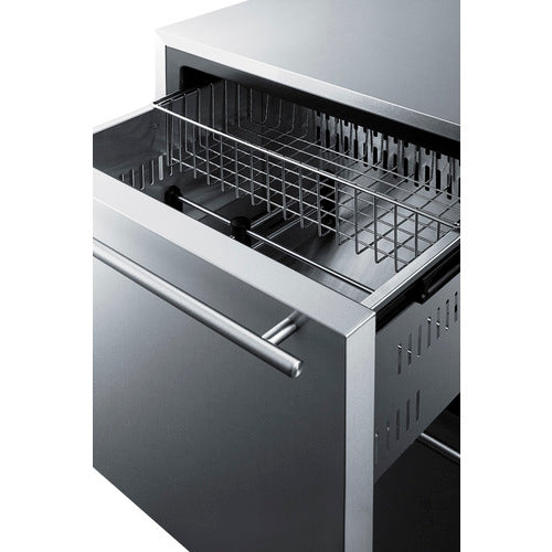 Summit 24 Inch Outdoor Refrigerator with Drawers