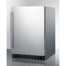 Summit 24 Inch Outdoor Refrigerator with Solid Door and Lock