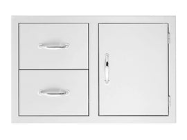 American Made Grills 30 Inch 2 Drawer and Access Door Combo