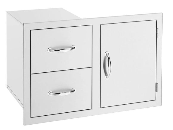 American Made Grills 33 Inch 2 Drawer and Access Door Combo