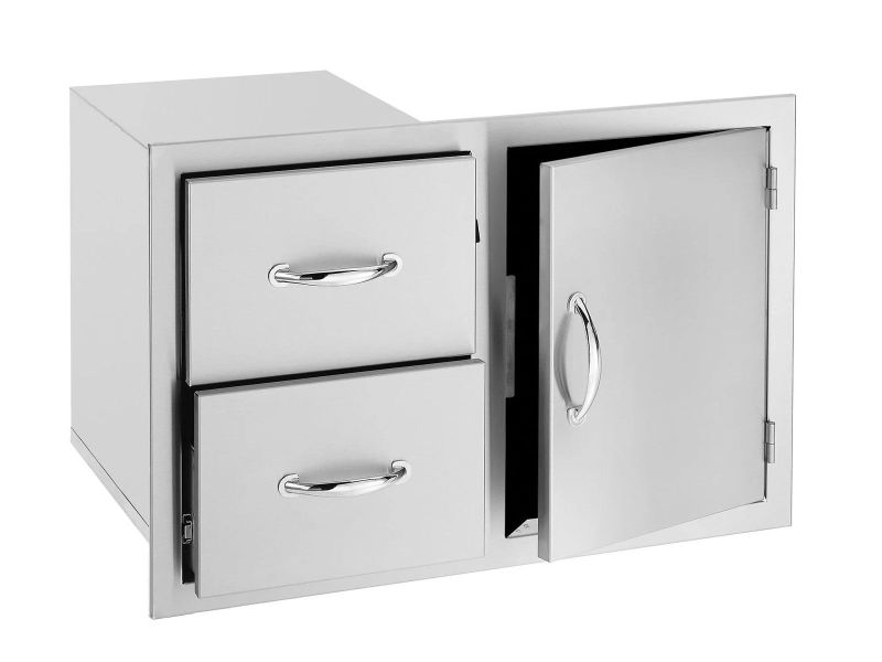 American Made Grills 33 Inch 2 Drawer and Access Door Combo