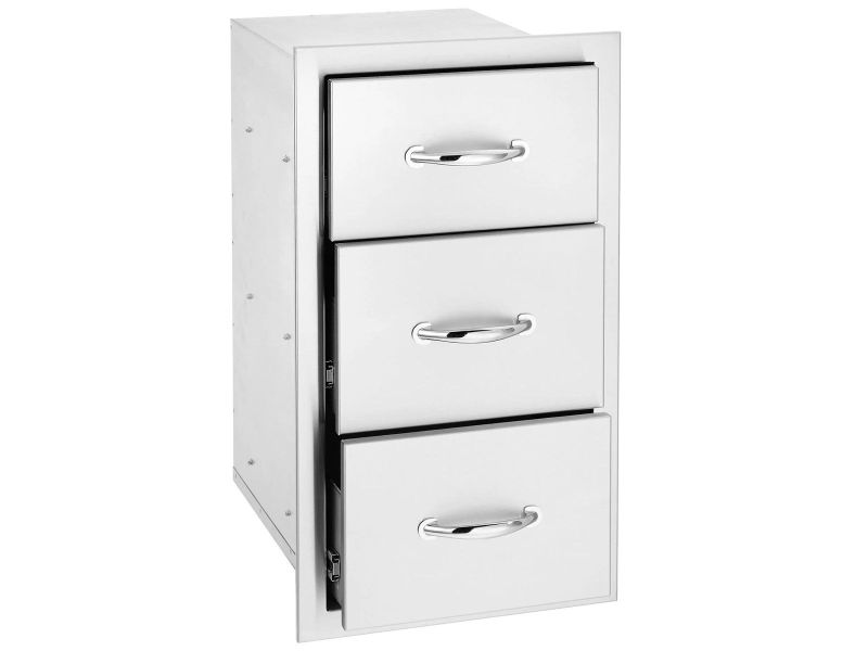 American Made Grills 17 Inch Triple Drawer