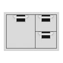 Aspire by Hestan 30 Inch Double Drawer and Storage Door Combo