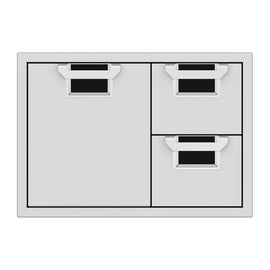 Aspire by Hestan 30 Inch Double Drawer and Storage Door Combo
