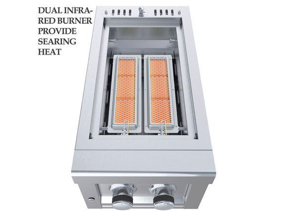 Sunstone Ruby Series 13-Inch Companion Pro Outdoor Gas Burner