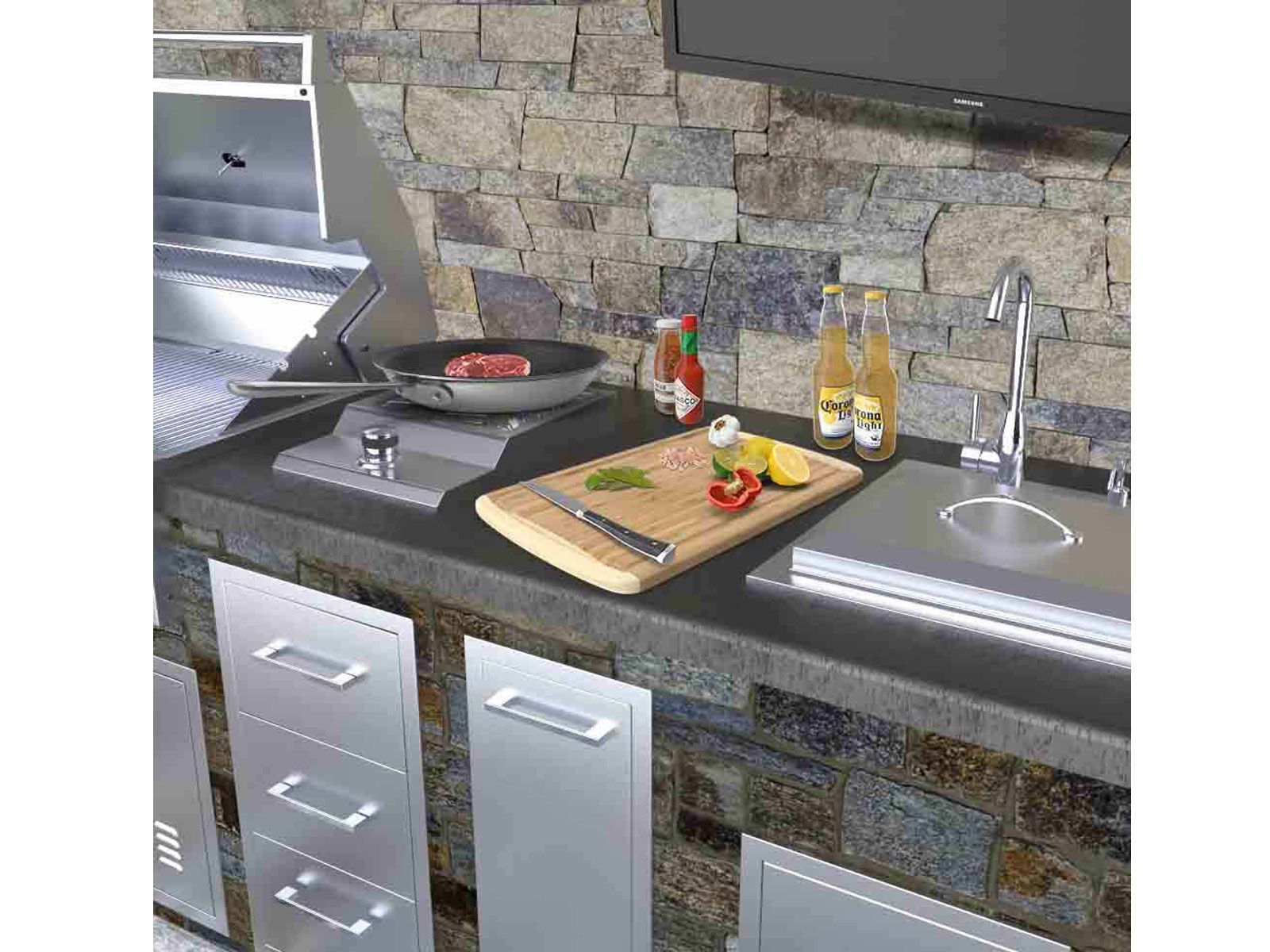 Sunstone Ruby Series 13 Inch Single Gas Burner for Outdoor Kitchen