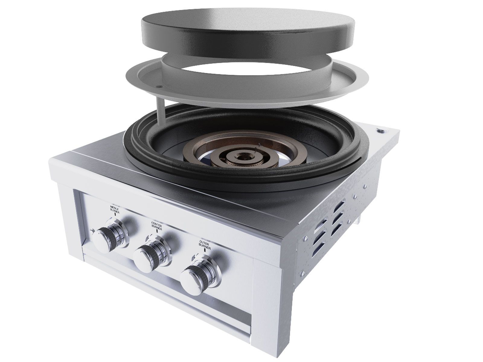 Sunstone 24 Inch Power Cirque + Solid Steel Griddle | Heavy-Duty