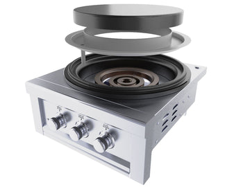 Sunstone 24 Inch Power Cirque + Solid Steel Griddle | Heavy-Duty