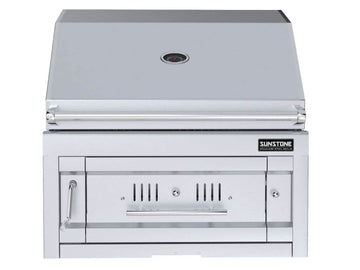 Sunstone Series 28-Inch Built-In Charcoal BBQ Grill