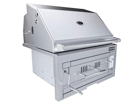 Sunstone Series 28-Inch Built-In Charcoal BBQ Grill