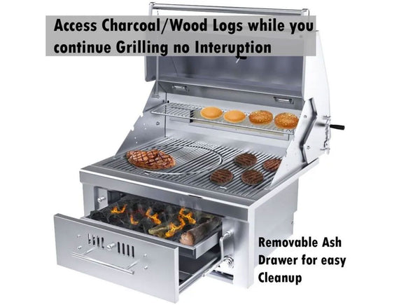 Sunstone 30-Inch Hybrid Gas Grill – 2 Burners + Infrared Power