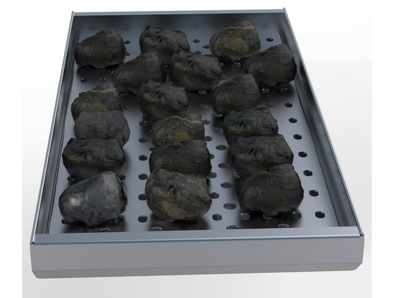 Sunstone 10 Inch Wide Charcoal Tray with Removable Panel