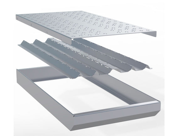 Sunstone 10 Inch Wide Charcoal Tray with Removable Panel