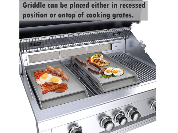 Sunstone 10 Inch Stainless Steel Griddle with Oil Reservoir