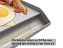Sunstone 10 Inch Stainless Steel Griddle with Oil Reservoir