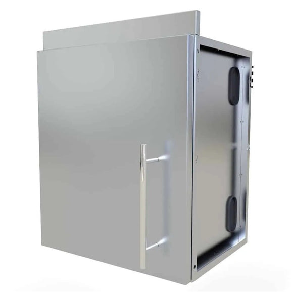 Sunstone Grills 18-Inch Stainless Steel Upper Wall Cabinet – Left Hinge