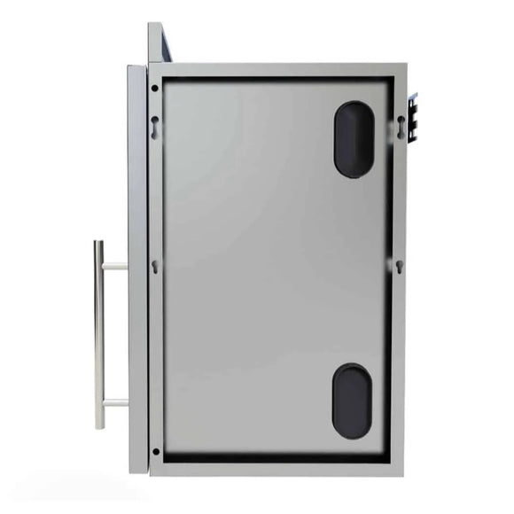 Sunstone Grills 18-Inch Stainless Steel Upper Wall Cabinet – Left Hinge