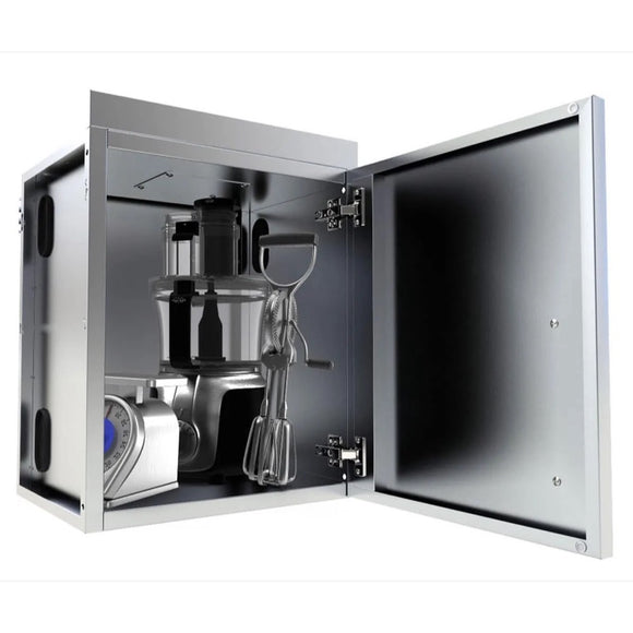 Sunstone Grills 18-Inch Stainless Steel Upper Wall Cabinet – Right Hinge