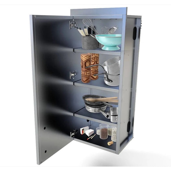 Sunstone Grills 18-Inch Stainless Steel Full-Height Wall Cabinet – Left Hinge