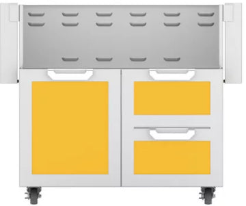 Hestan 36 Inch Double Drawer and Door Cart