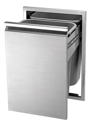 Twin Eagles 18 Inch Double Tall Trash Drawer (2 cans included)