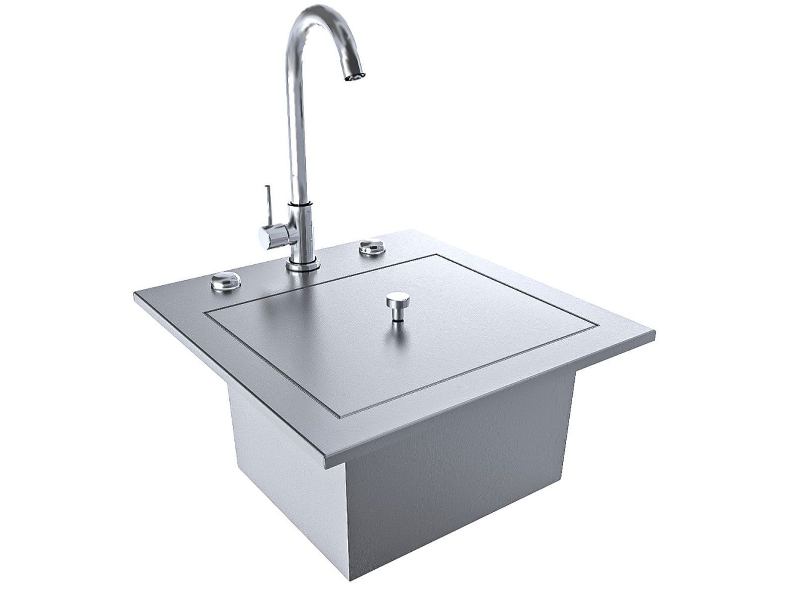 Sunstone Texan 15-Inch Outdoor Bar Sink with Faucet
